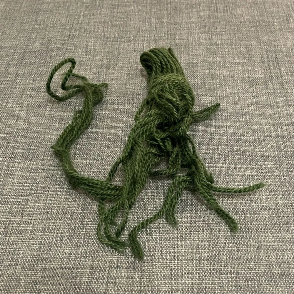 Green Needlepoint Thread Yarn